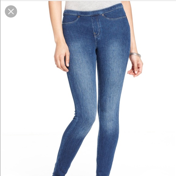 hue curvy fit denim leggings